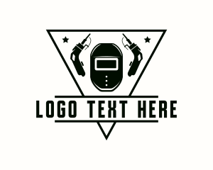 Welder - Welding Hood Industrial Metalwork logo design