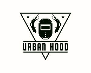 Welding Hood Industrial Metalwork logo design