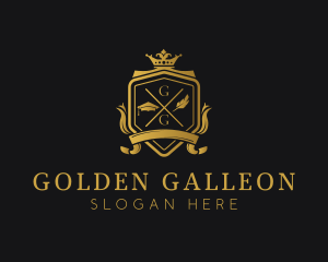 Golden Luxury Academy logo design