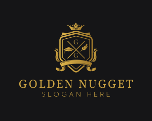 Golden Luxury Academy logo design