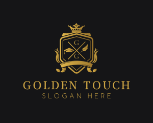 Golden Luxury Academy logo design