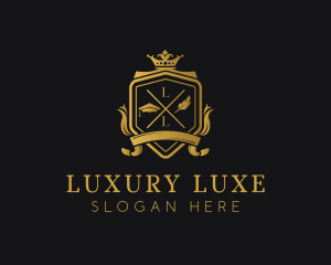 Golden Luxury Academy logo design