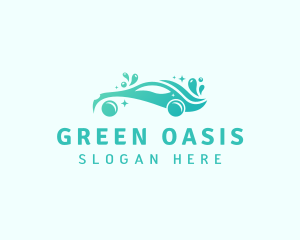 Green Car Cleaner logo design