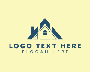 Loft - House Contractor Realty logo design
