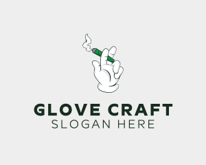 Gloves - Smoking Cigar Gloves logo design