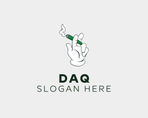 Vape - Smoking Cigar Gloves logo design