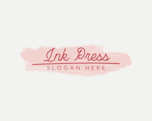 Feminine Brush Stroke Logo