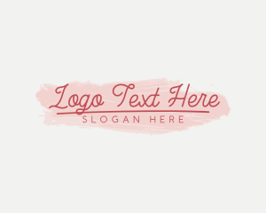 Company - Feminine Brush Stroke logo design