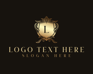 Shield Crest Ornamental logo design