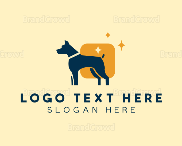 Dog Square Veterinary Logo
