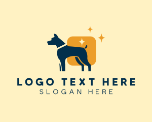Hound - Dog Square Veterinary logo design