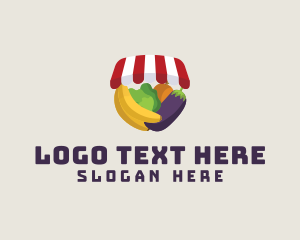 Tent - Fruit Stall Shop logo design