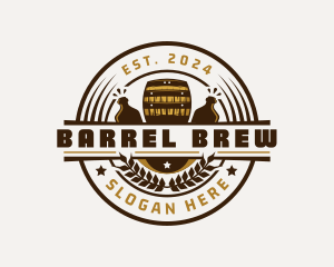 Brewery Barrel Beverage logo design