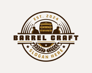 Barrel - Brewery Barrel Beverage logo design