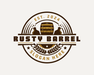 Brewery Barrel Beverage logo design