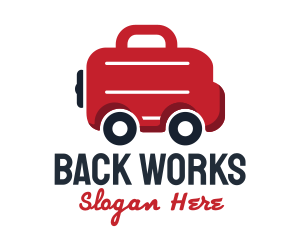 Work Briefcase Transportation Service logo design