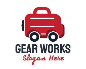 Work Briefcase Transportation Service logo design