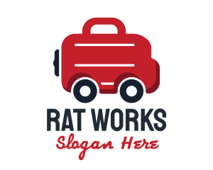 Work Briefcase Transportation Service logo design