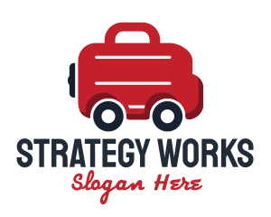 Work Briefcase Transportation Service logo design