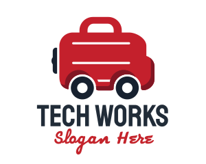 Work Briefcase Transportation Service logo design