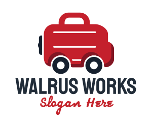 Work Briefcase Transportation Service logo design