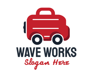 Work Briefcase Transportation Service logo design