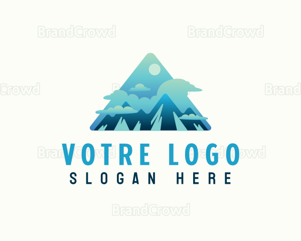 Mountain Trekking Adventure Logo