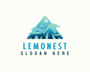 Adventure - Mountain Trekking Adventure logo design