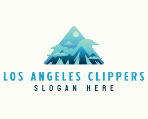 Mountain Climbing - Mountain Trekking Adventure logo design