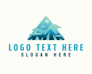 Mountain Trekking Adventure Logo