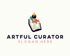 Book Kindergarten Arts Learning  logo design