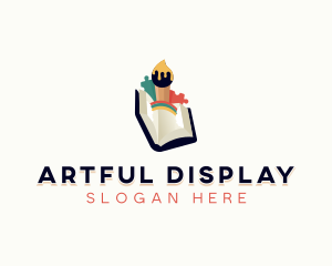 Book Kindergarten Arts Learning  logo design