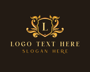 Gold - Premium Shield Insignia logo design