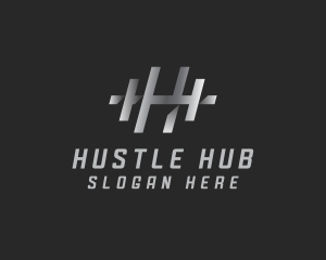 Fitness Gym Letter H logo design