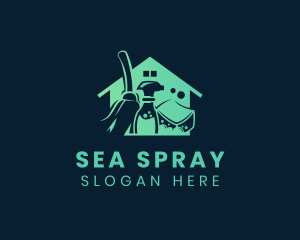 House Cleaning Sanitation logo design