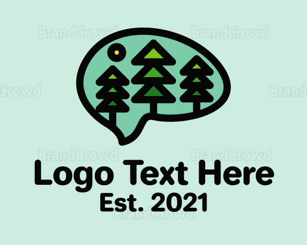 Mental Health Forest Trees Logo