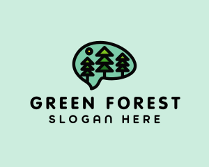 Mental Health Forest Trees logo design