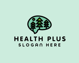 Mental Health Forest Trees logo design