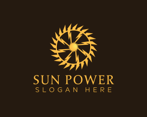 Thunderbolt Sun Power logo design