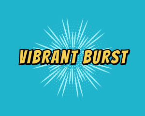 Burst - Manga Pop Art Cartoon logo design