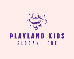 Child Astronaut Playground logo design