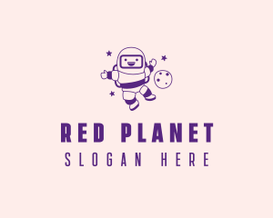 Child Astronaut Playground logo design