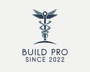 Surgeon - Caduceus Healthcare Clinic logo design