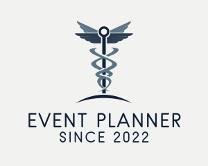Blue - Caduceus Healthcare Clinic logo design