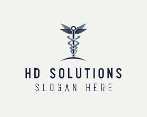 Caduceus Healthcare Clinic logo design