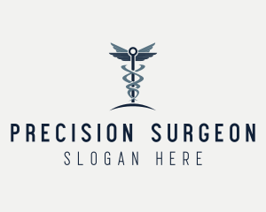 Surgeon - Caduceus Healthcare Clinic logo design