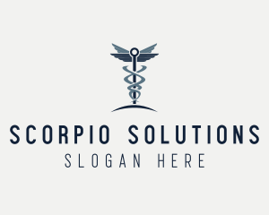 Caduceus Healthcare Clinic logo design