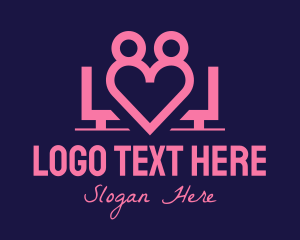 Lover - Couple Dating App logo design