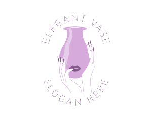 Woman Face Vase logo design