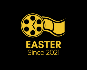 Production - Clock Cinema Reel logo design